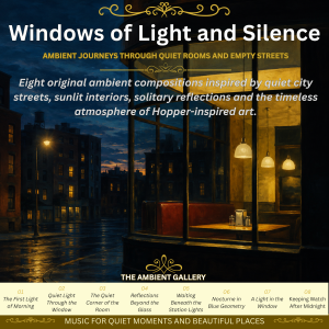 Windows of Light and Silence Hopper Inspired Ambient Music Album featuring original ambient soundscapes inspired by light, solitude and city life
