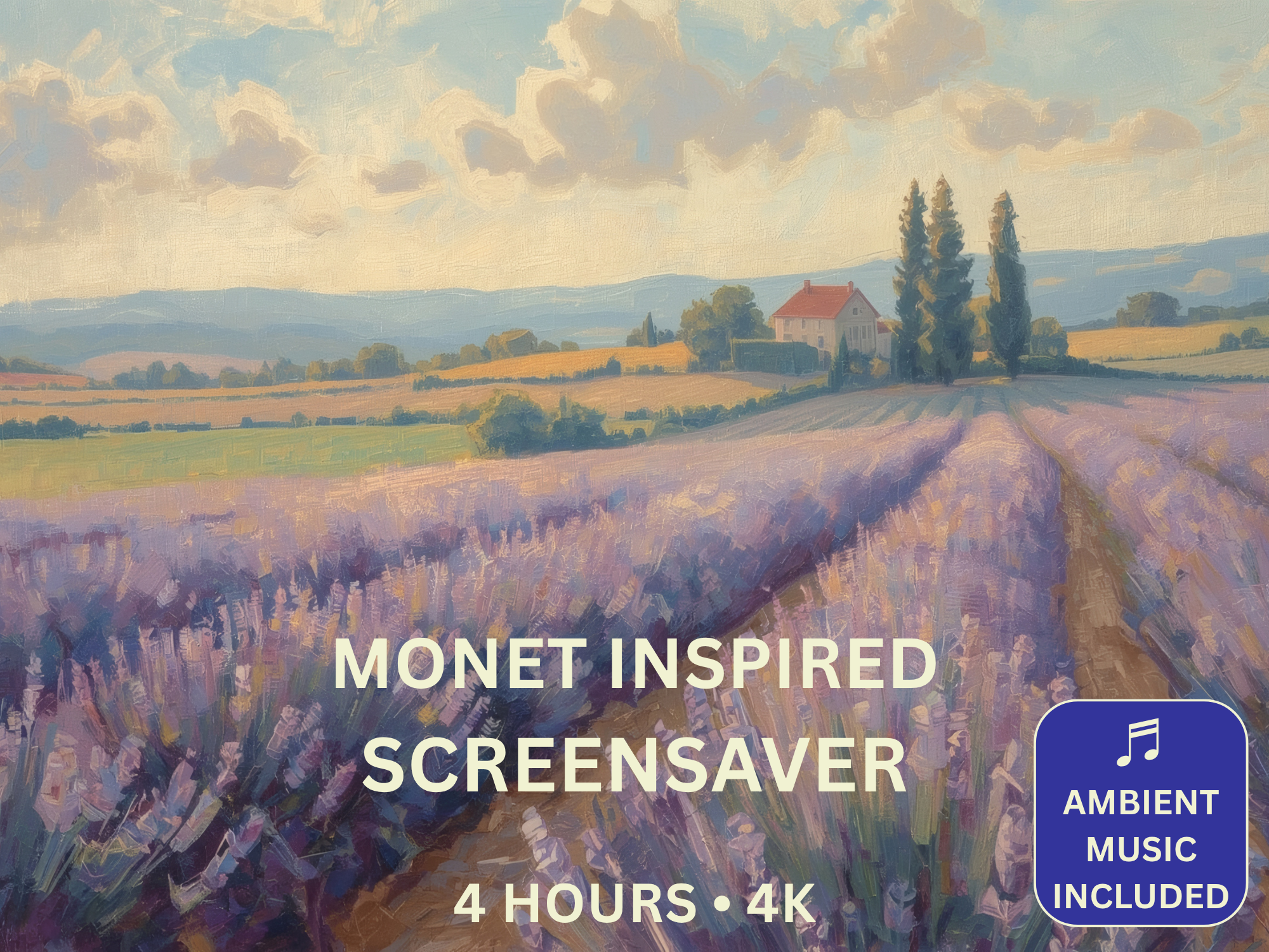 Monet Inspired 4K Screensaver