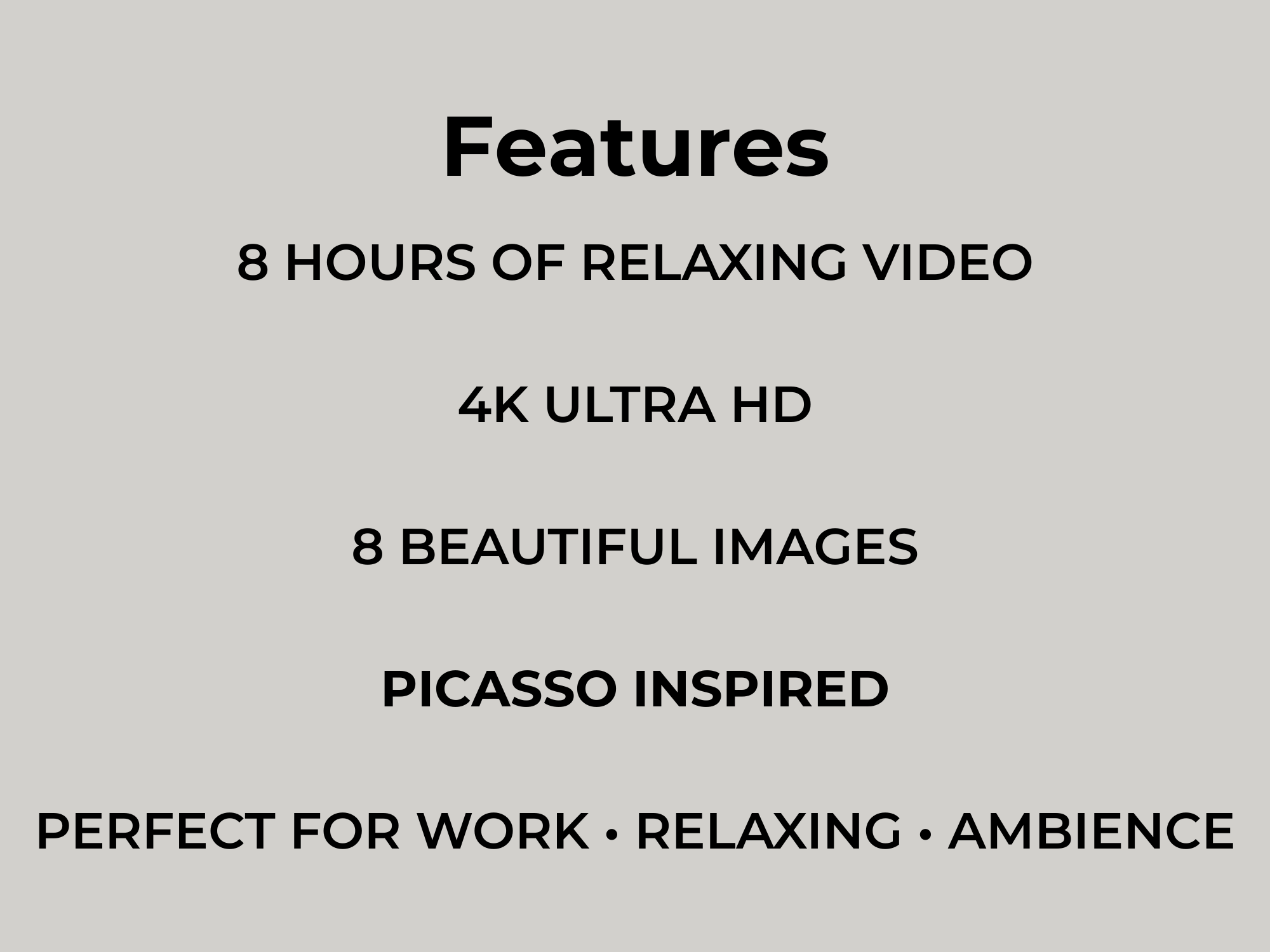 Picasso Inspired 4K Screensaver with cubist artwork and original ambient music in Ultra HD