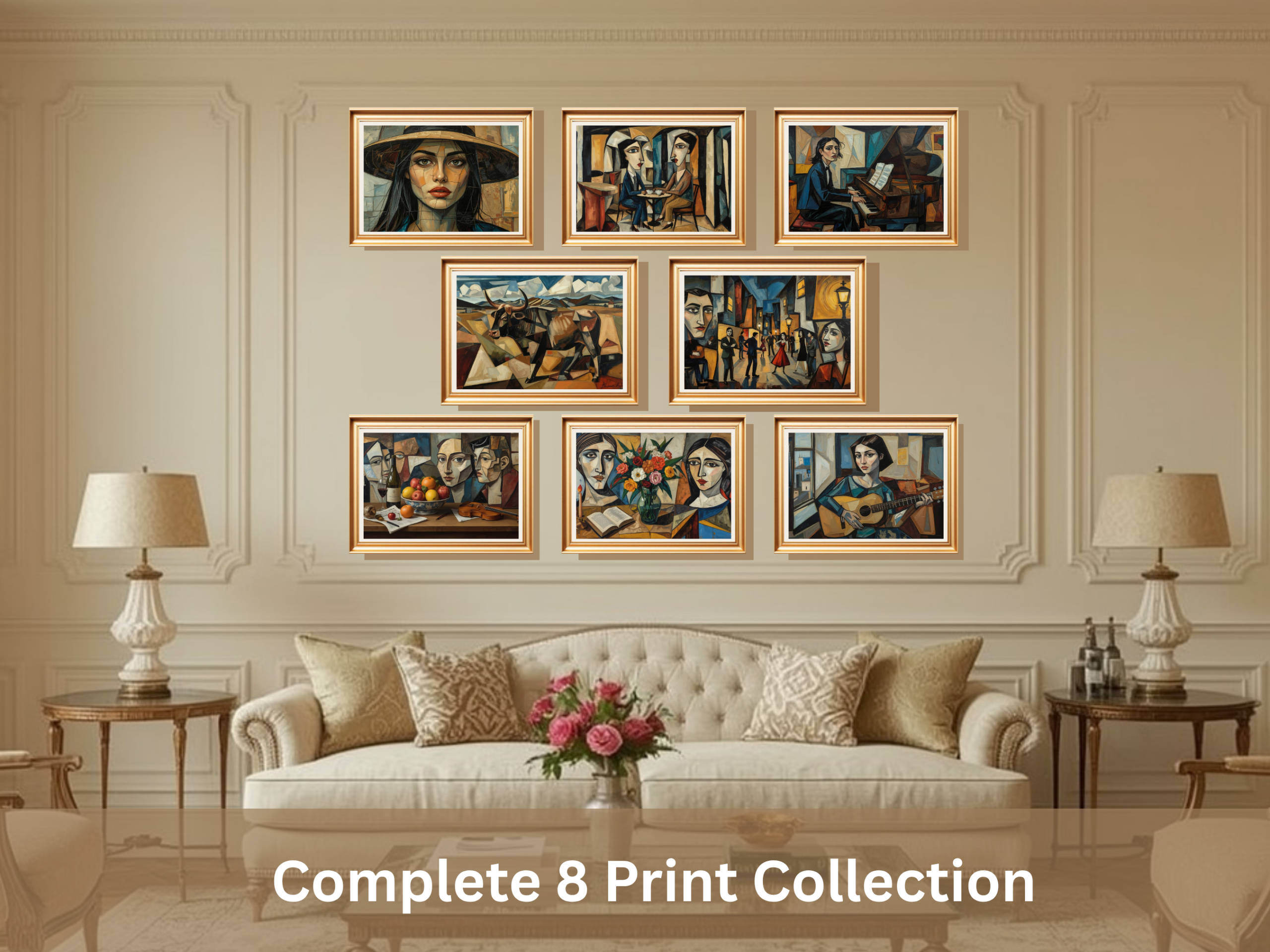 Picasso Inspired Wall Art Printable Bundle