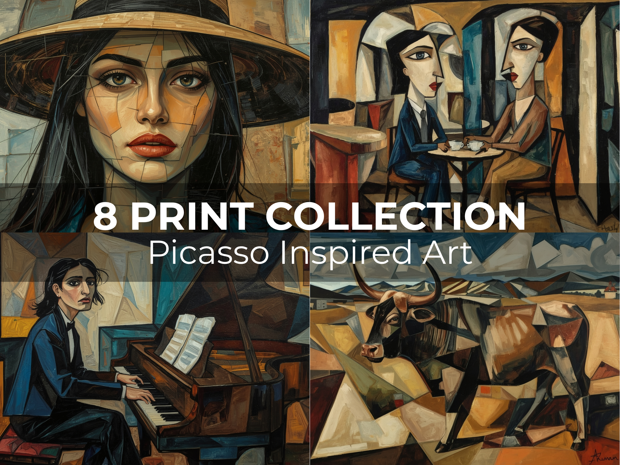 Picasso Inspired Printable Art 8 Image Bundle - Image 2