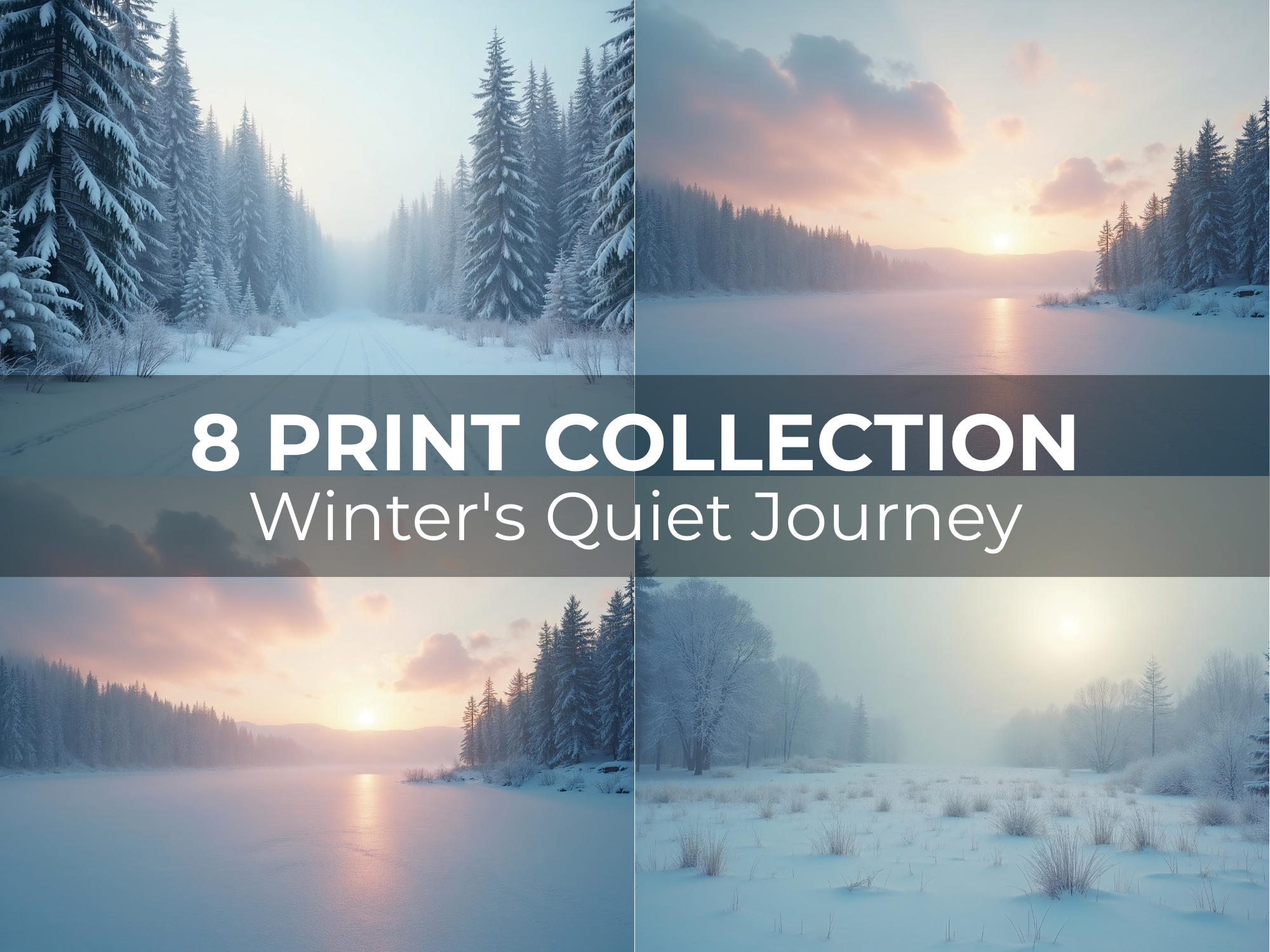 Winter's Quiet Journey Printable Art Bundle - Image 3