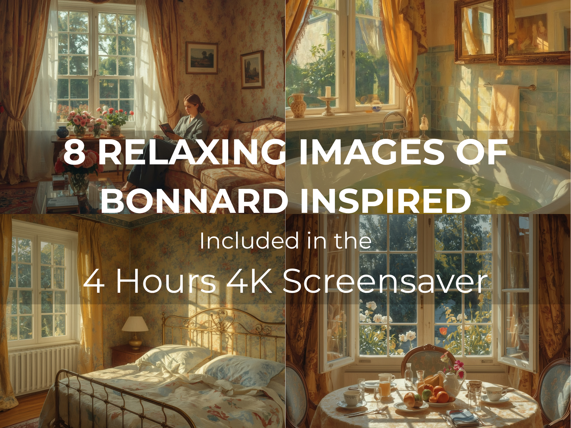 Bonnard Inspired 4 Hour 4K Screensaver - Image 2