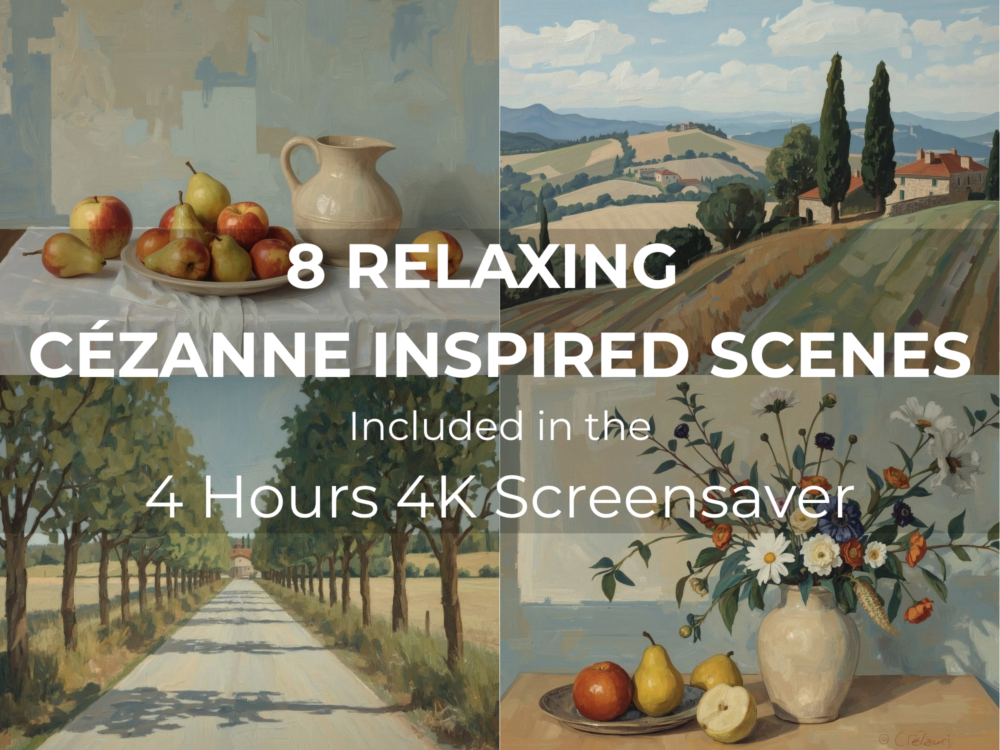 Cézanne Inspired 4K 4 Hour Screensaver with Ambient Music - Image 2