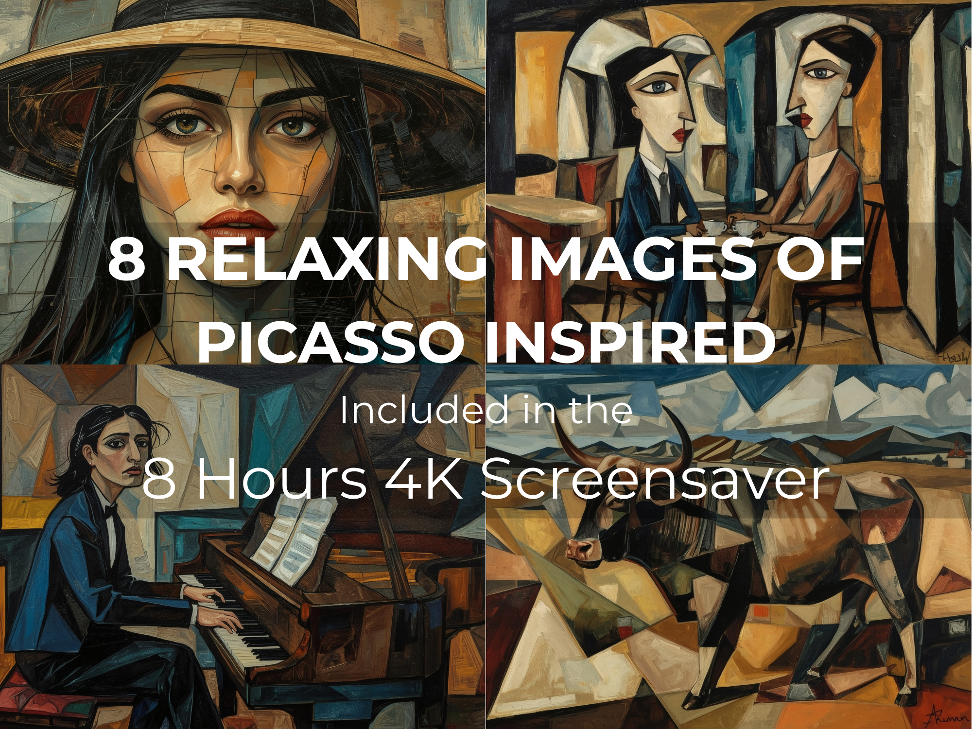 Picasso Inspired 4K Screensaver | 8 Hour Ambient Art & Music Experience (Copy) - Image 2