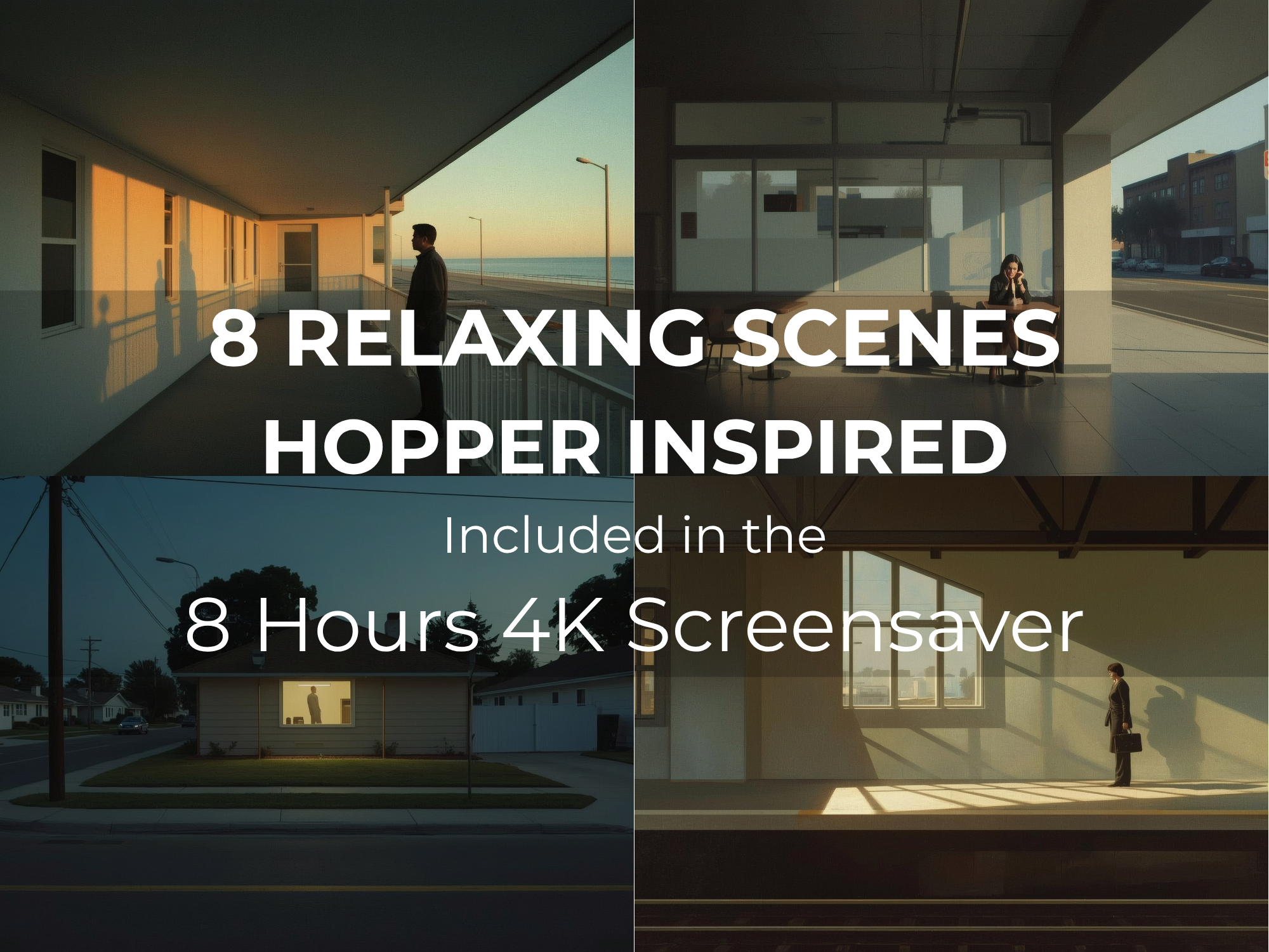 Edward Hopper Inspired 8-Hour 4K Screensaver | Extended Cinematic Ambient Art - Image 2