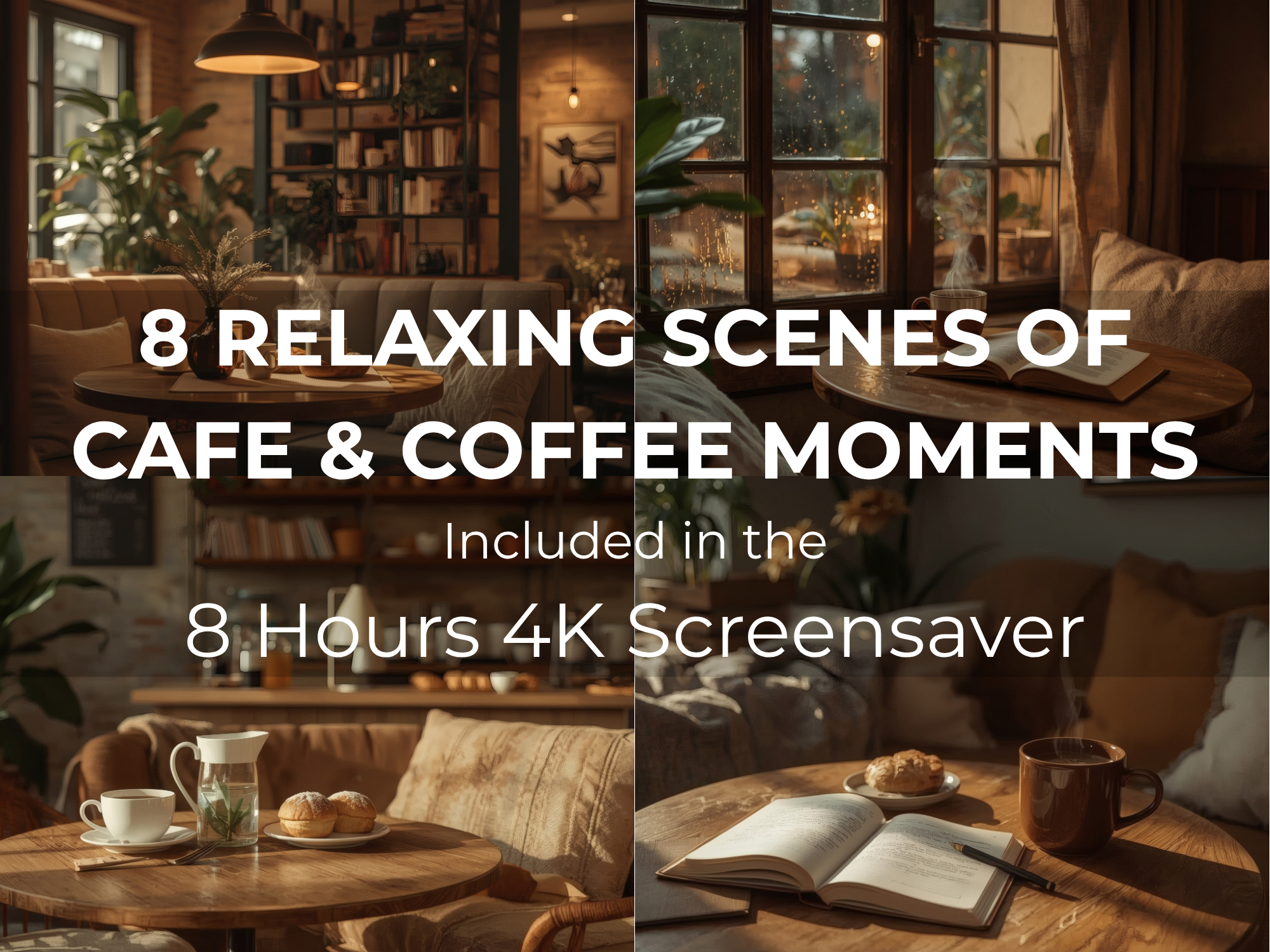 Cozy Coffee Moments 8-Hour 4K Screensaver | Relaxing Café Ambience - Image 2