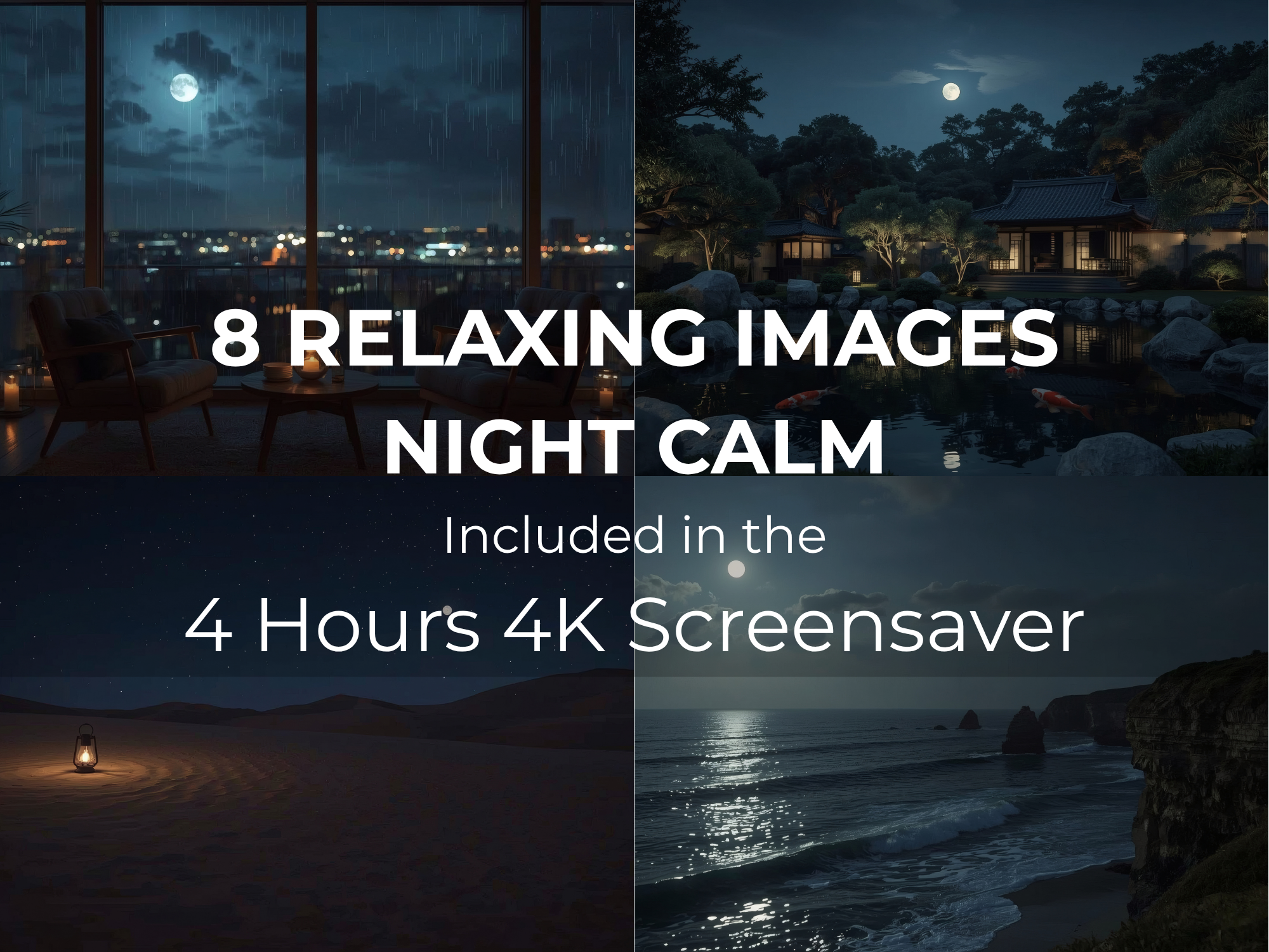Night Calm: Moonlit Escapes 4-Hour 4K Ambient Screensaver - Image 2