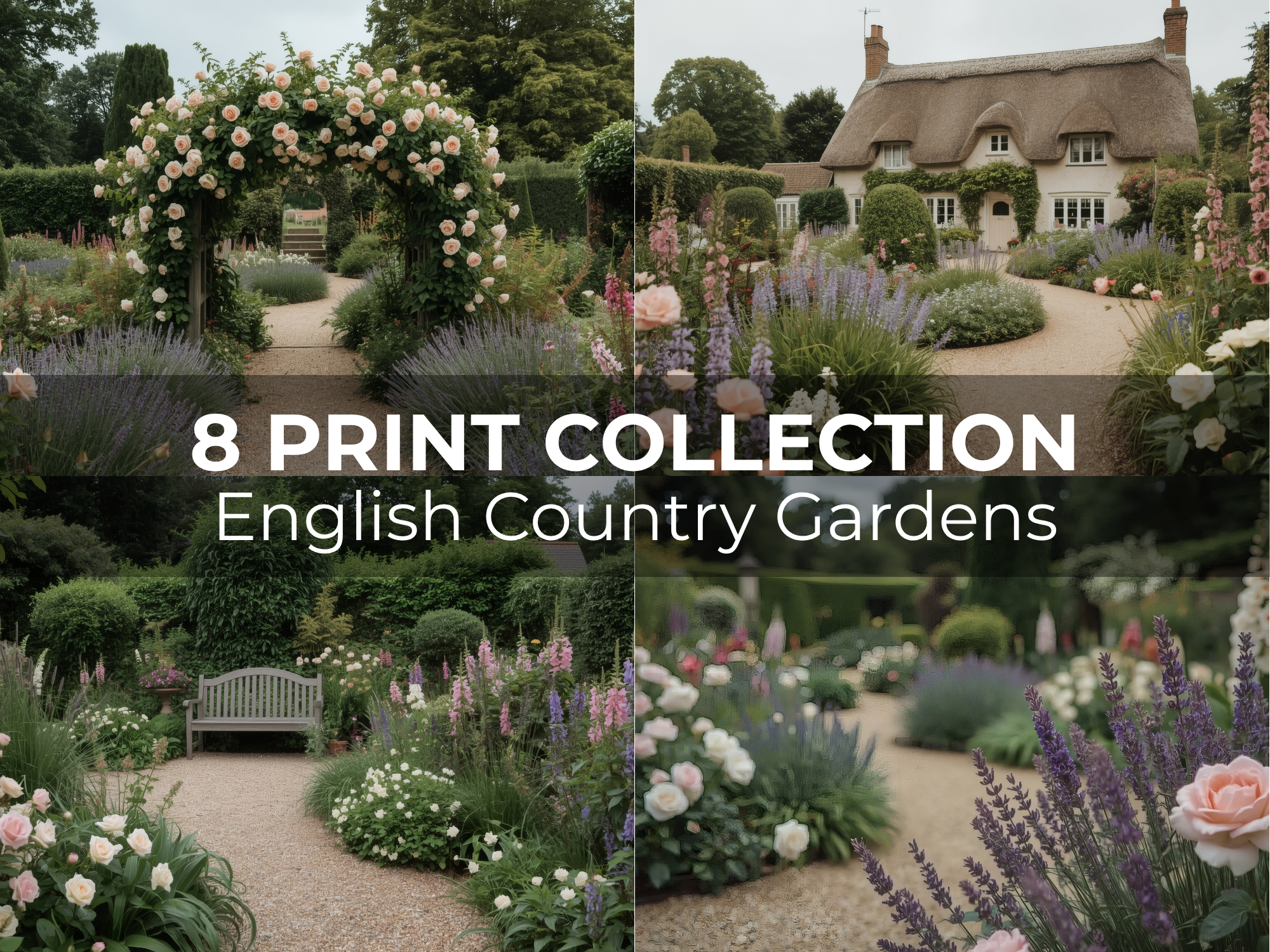 English Country Gardens Printable Wall Art Collection - Image 2