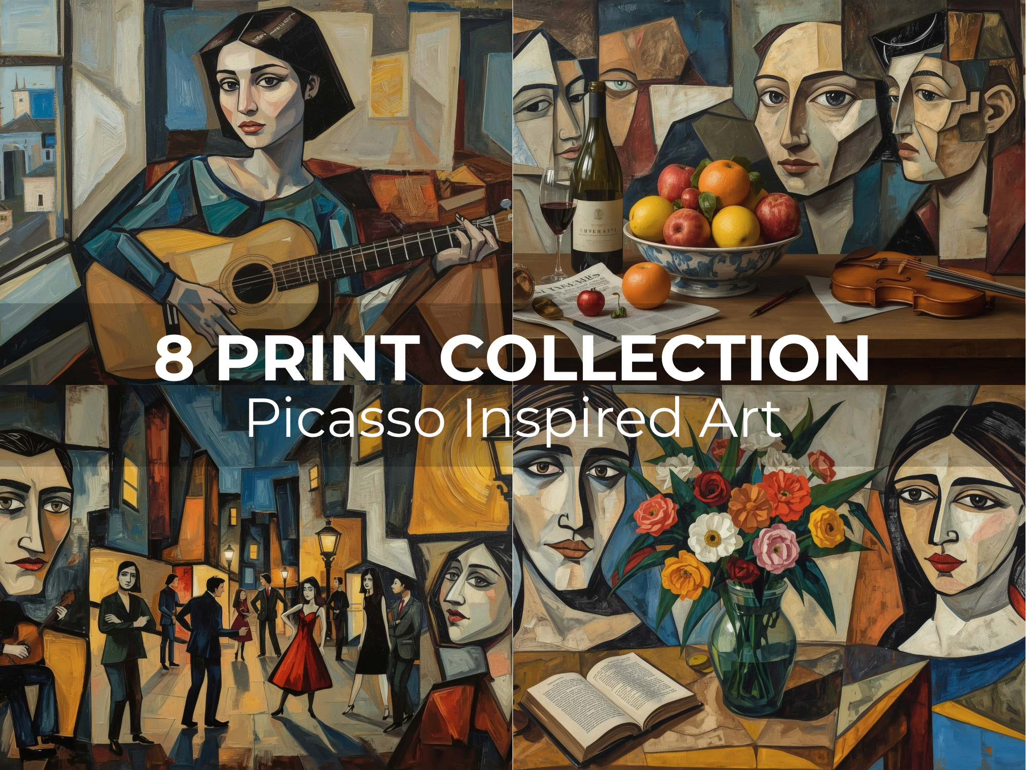 Picasso Inspired Printable Art 8 Image Bundle - Image 3