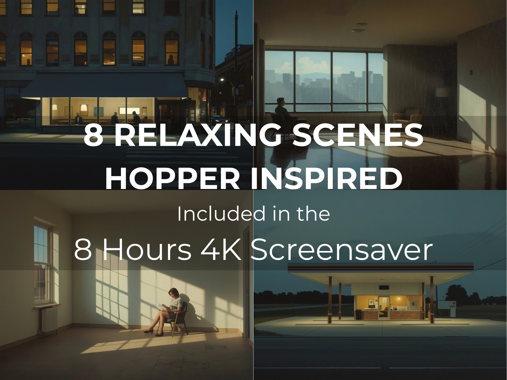 Edward Hopper Inspired 8-Hour 4K Screensaver | Extended Cinematic Ambient Art - Image 3