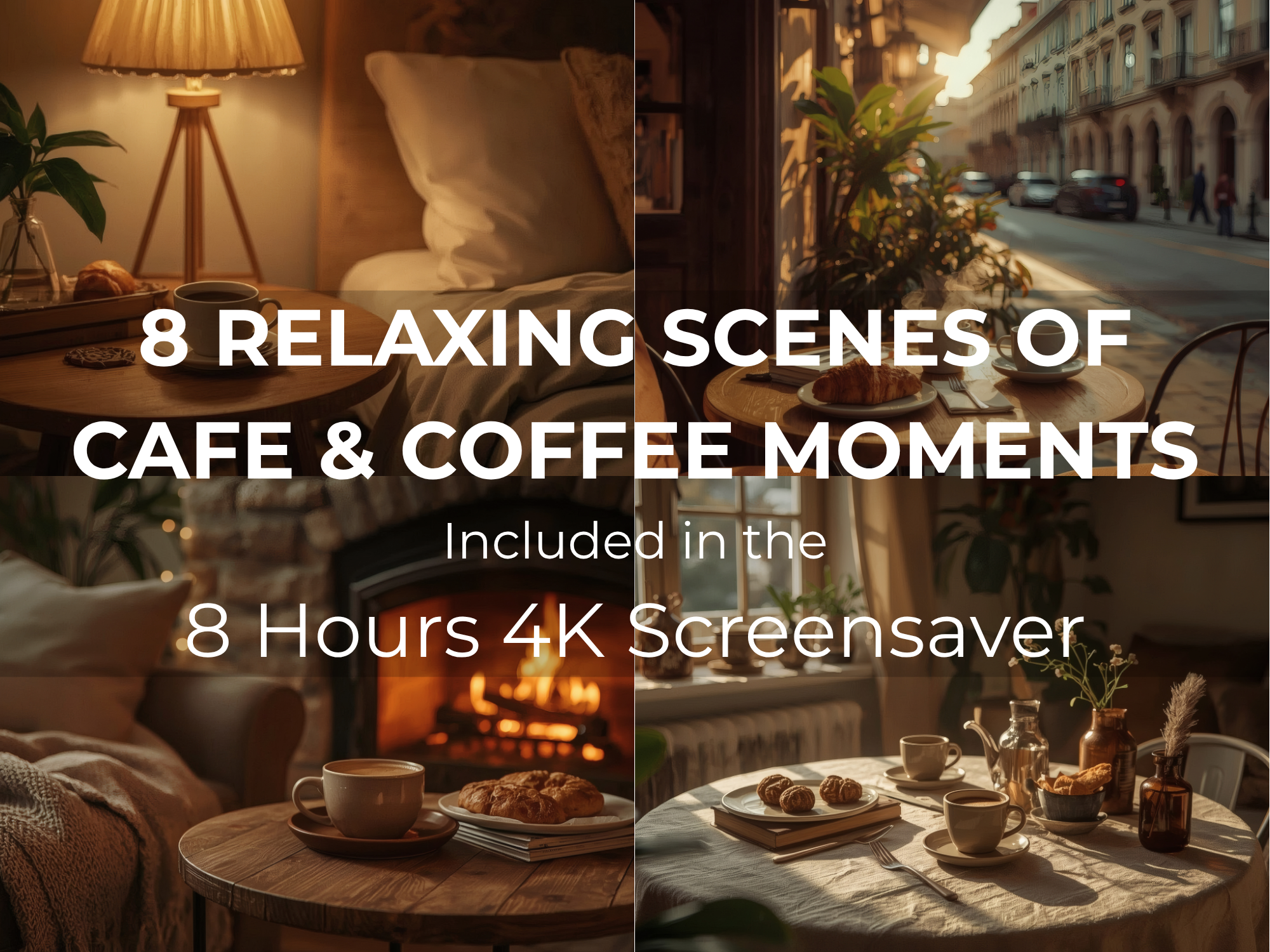 Cozy Coffee Moments 8-Hour 4K Screensaver | Relaxing Café Ambience - Image 3