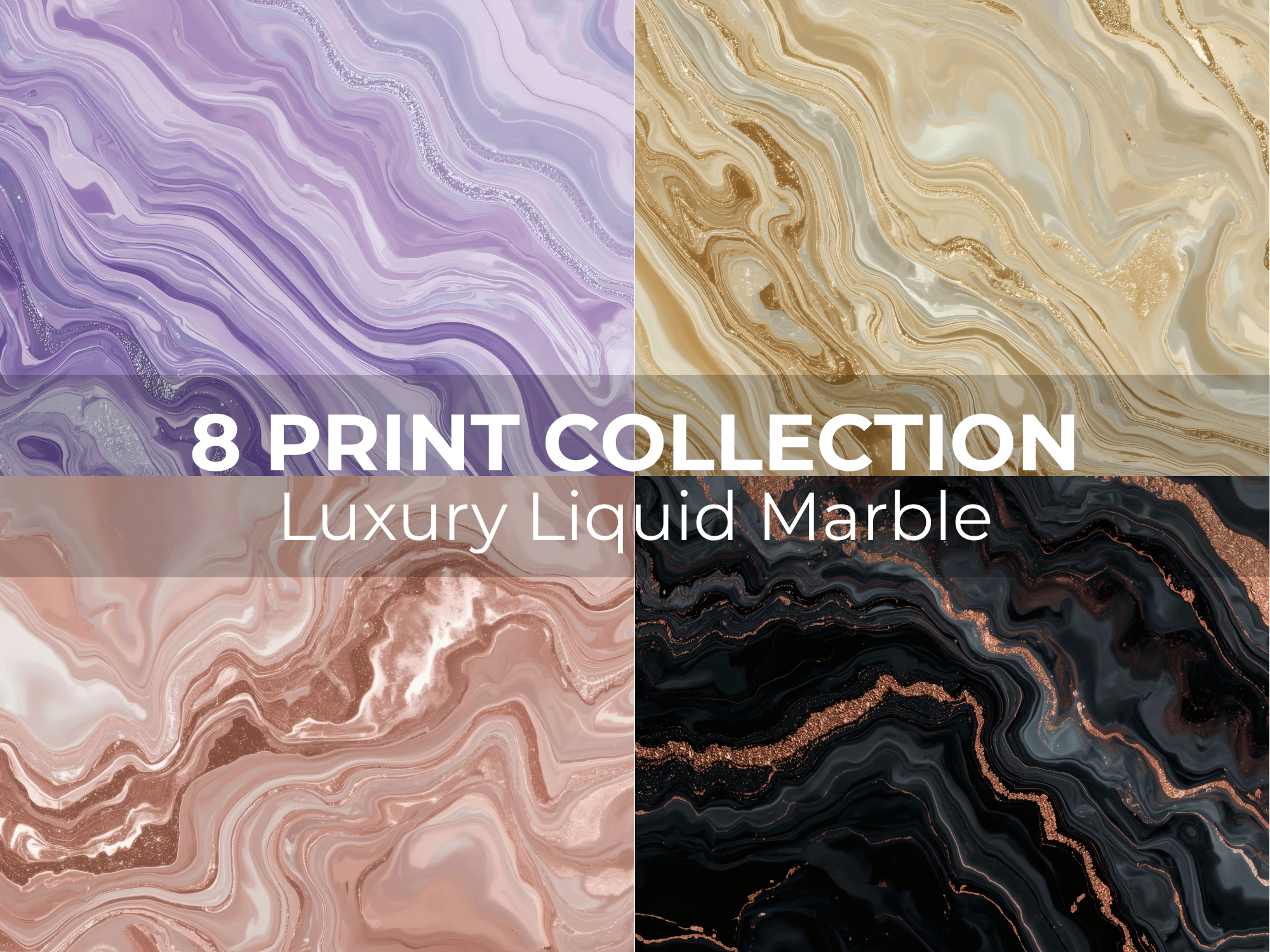 Luxury Liquid Marble Wall Art | Elegant Printable Art - Image 3