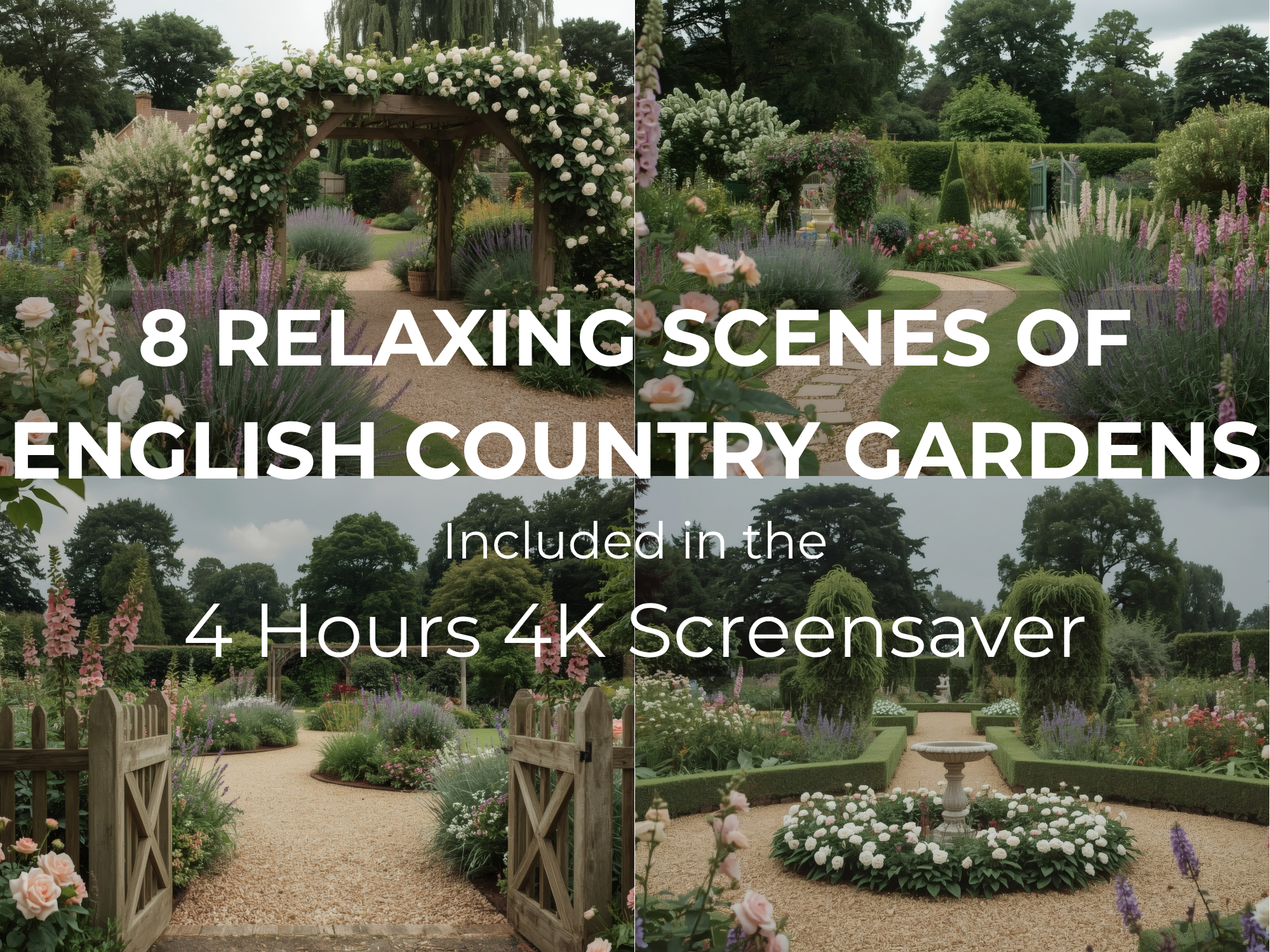 English Country Gardens 4-Hour 4K Screensaver - Image 3