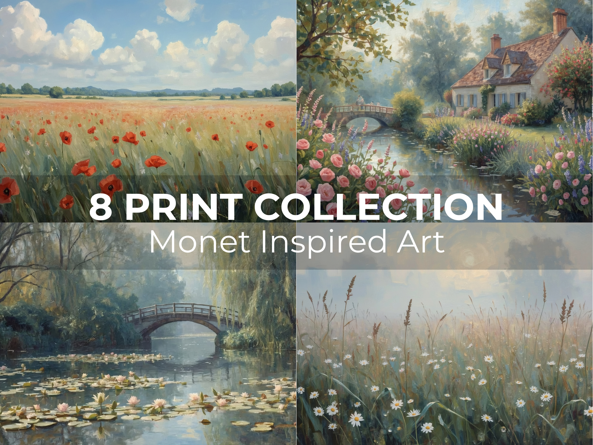 Monet Inspired Printable Art Bundle - Image 3
