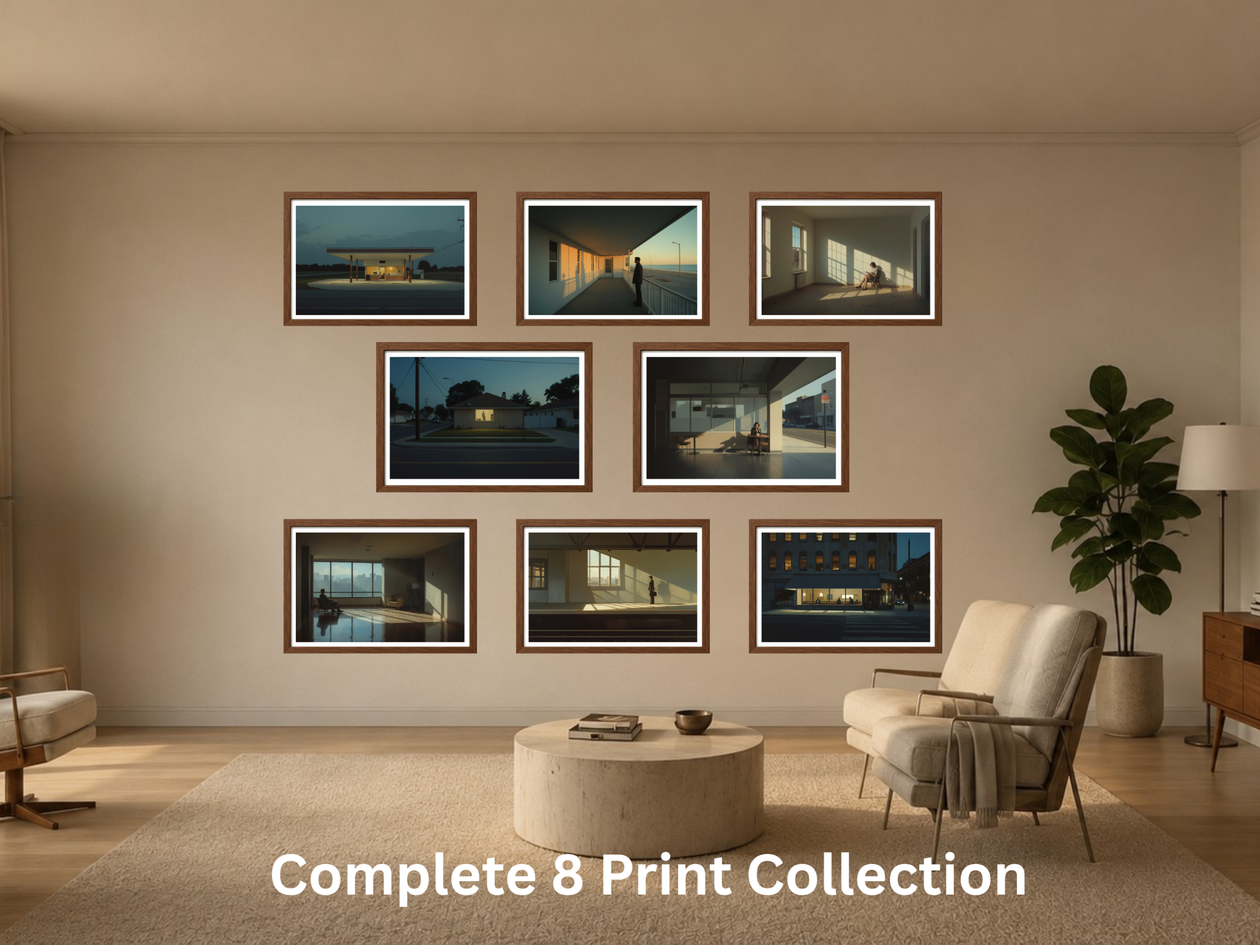 Hopper Inspired Wall Art Printable Bundle