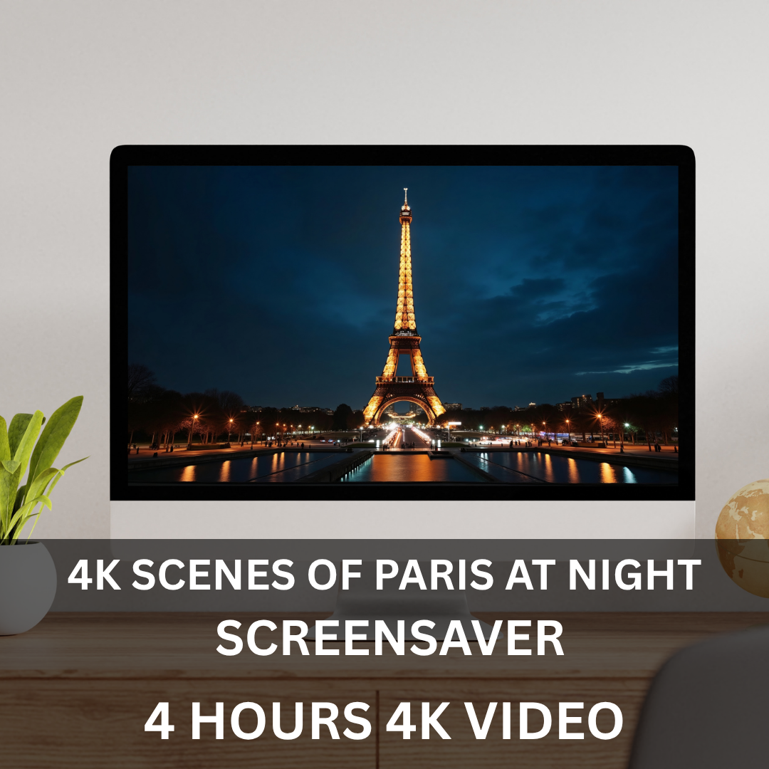 Paris After Dark 4-Hour 4K Screensaver | Famous Paris Landmarks at Night - Image 4