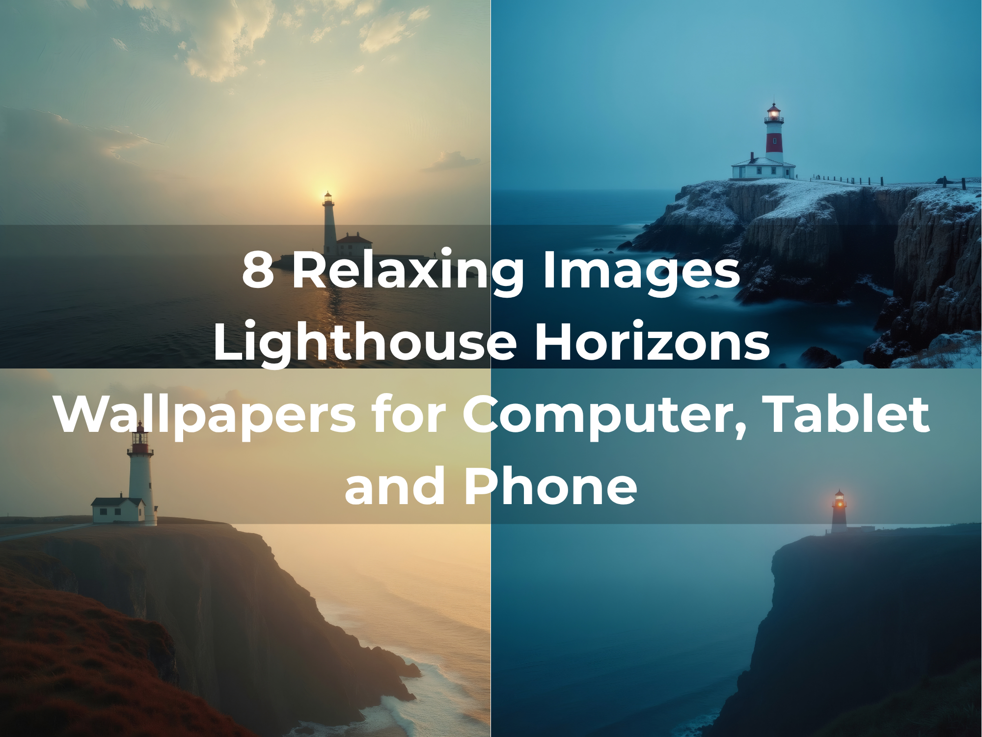 Lighthouse Horizons Wallpaper Collection – Desktop, Tablet & Mobile - Image 3