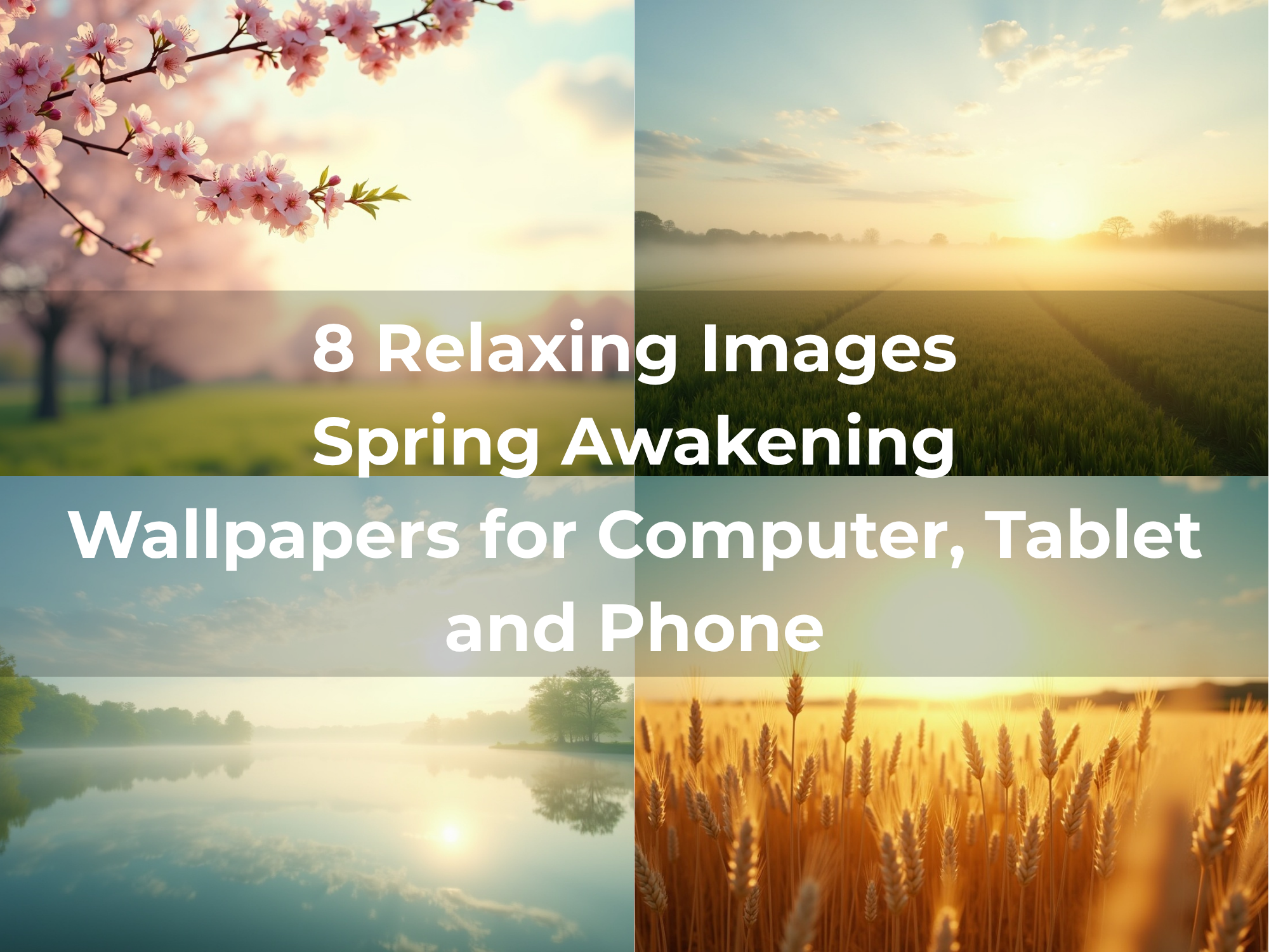 Spring Awakening Digital Wallpapers featuring spring landscapes for desktop, tablet and mobile devices