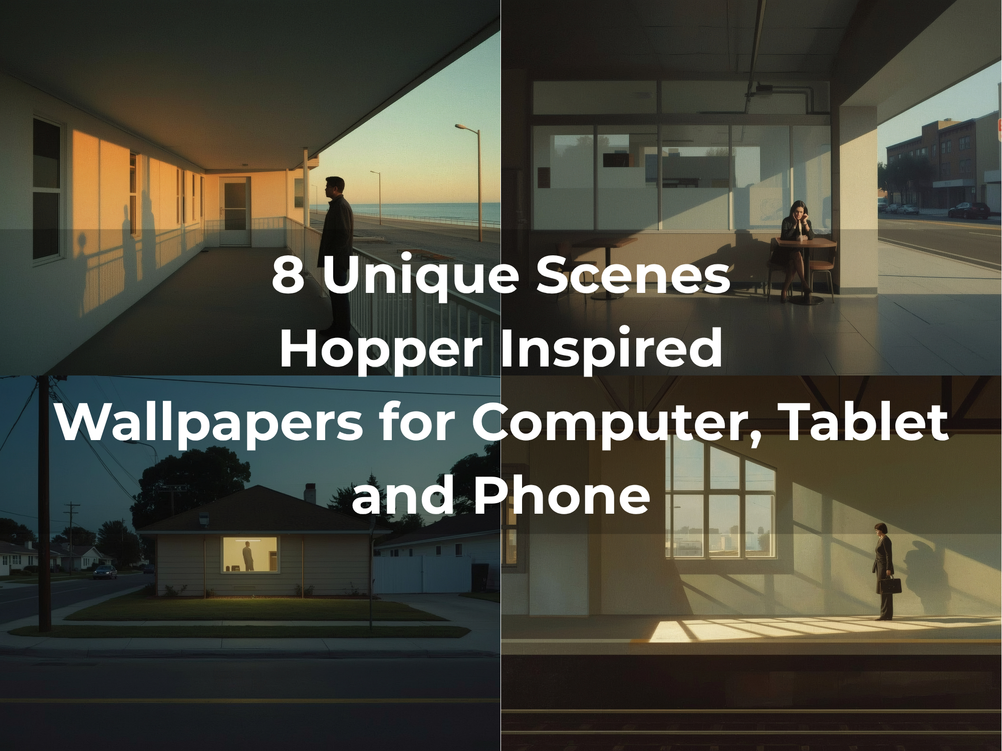 Edward Hopper Inspired Wallpapers | Desktop, Tablet & Mobile Collection - Image 3