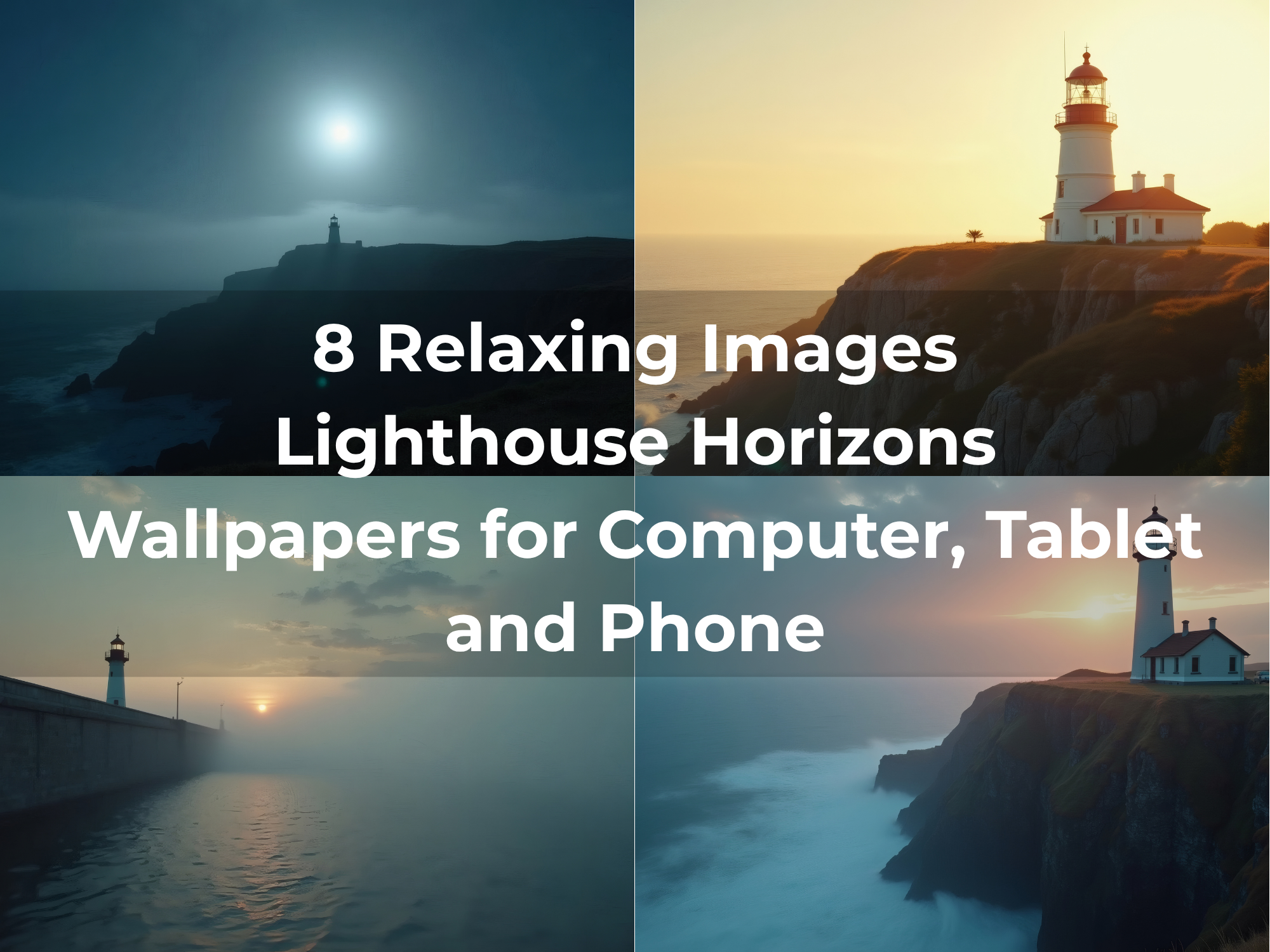 Lighthouse Horizons Wallpaper Collection – Desktop, Tablet & Mobile - Image 2