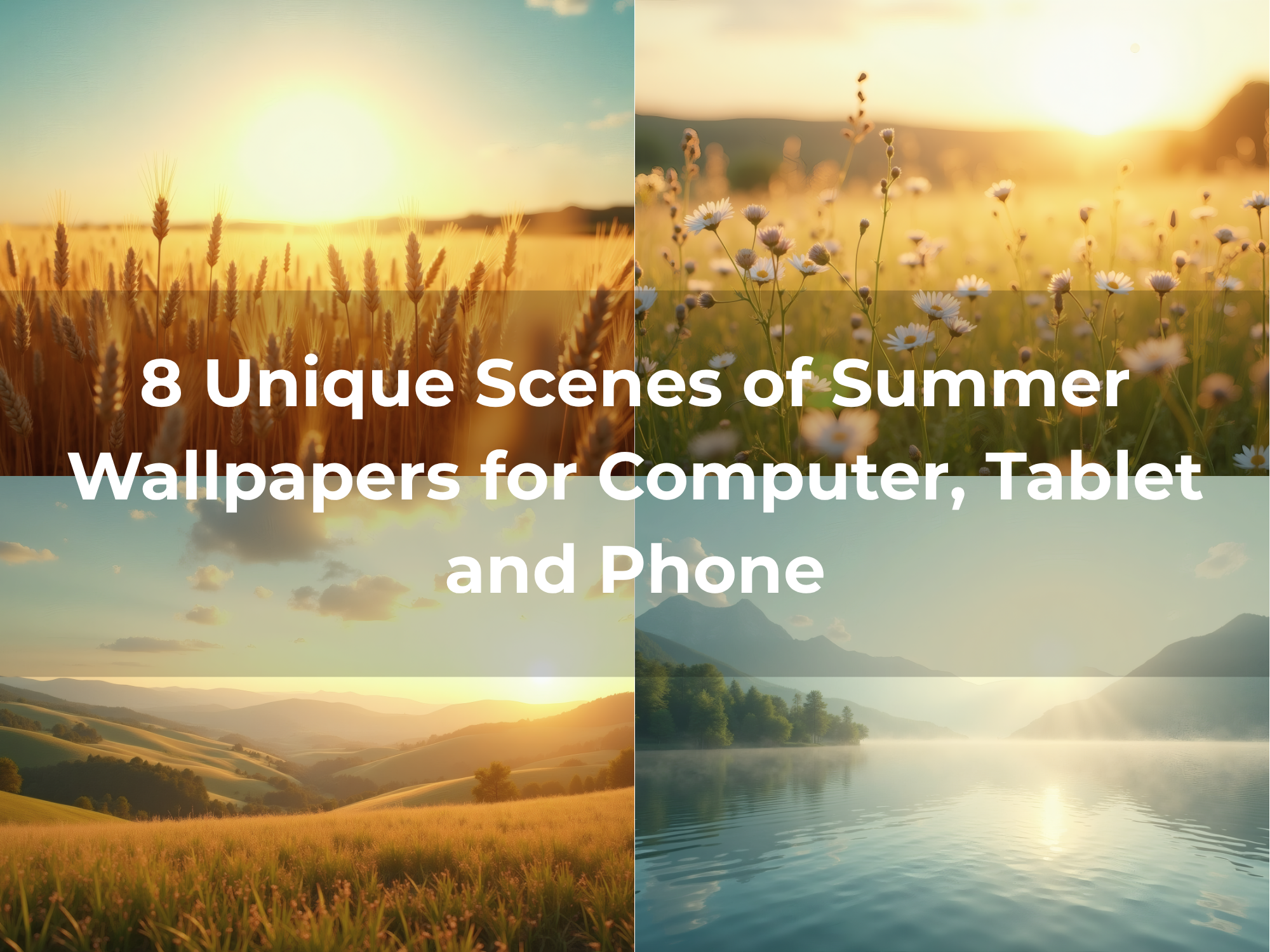 Summer Nature Escape Digital Wallpapers for Desktop, Tablet & Mobile - Image 3