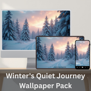 Winter Digital Wallpapers featuring snowy forests, frozen lakes and peaceful winter landscapes for desktop, tablet and mobile