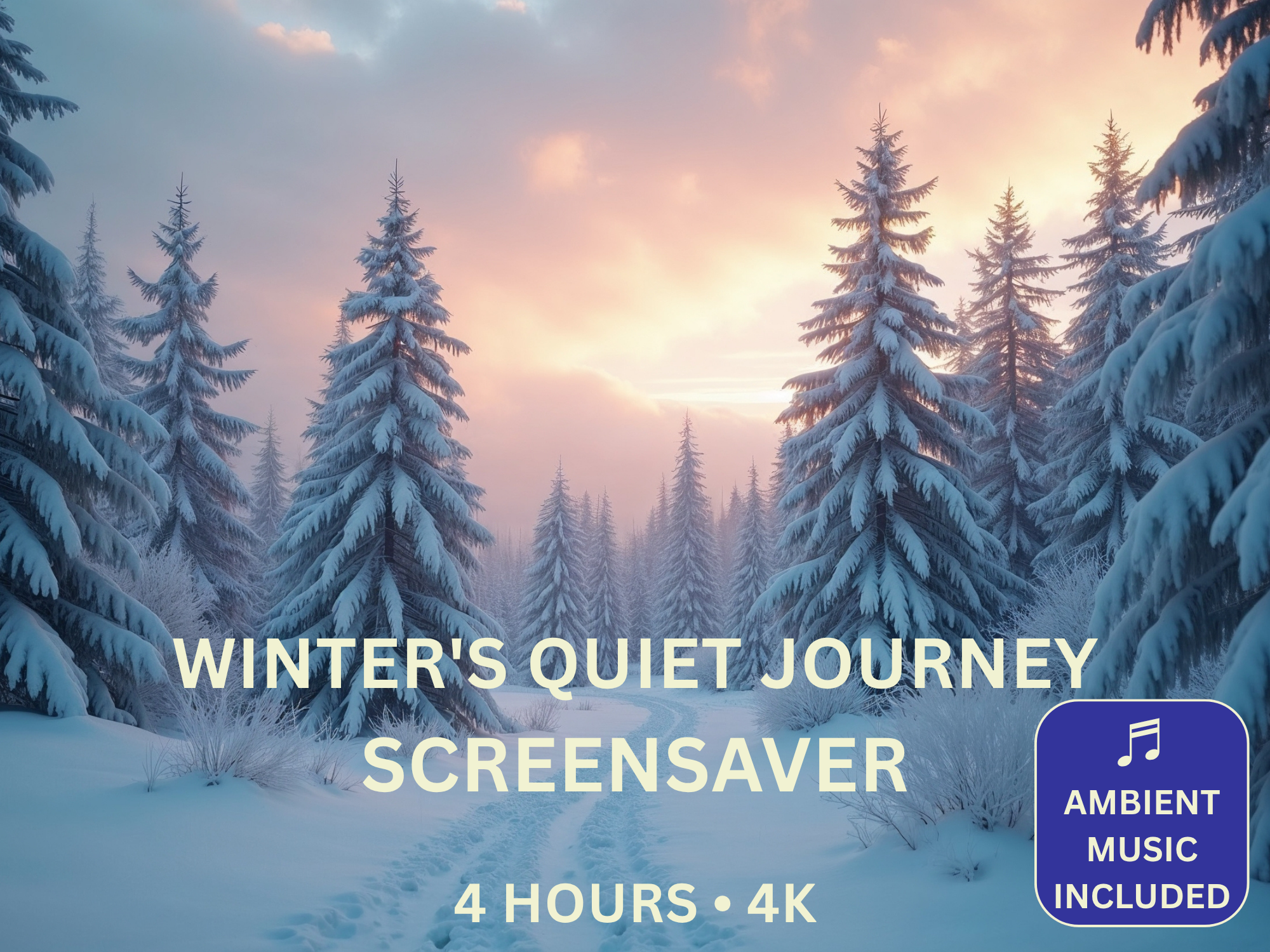 Experience the Beauty of a Winter 4K Screensaver