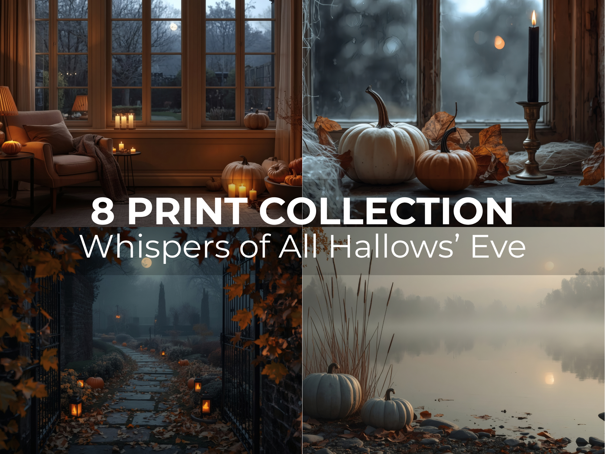 Whispers of All Hallows’ Eve Printable Art Collection - Image 3